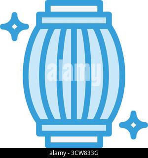 Illustrazione del disegno dell'icona del vettore del cilindro Illustrazione Vettoriale