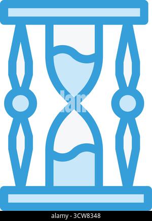 Illustrazione di progettazione dell'icona del vettore della clessidra Illustrazione Vettoriale