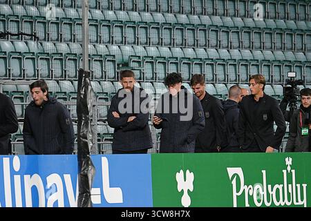Tallin, Estonia. 10 ottobre 2025. 1° giorno della partita Italia giro in giro durante Team Estonia - Conferenza stampa, Coppa del mondo FIFA a Tallin, Estonia, 10 ottobre 2025 credito: Agenzia fotografica indipendente/Alamy Live News Foto Stock