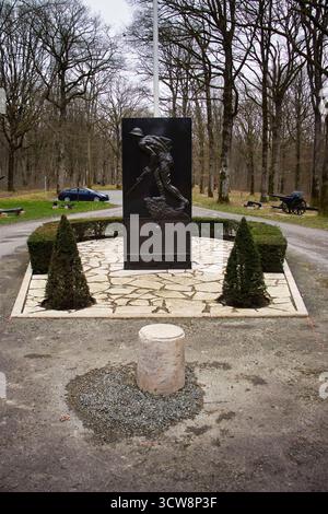 Belleau Wood, Francia - 20 febbraio 2022: Memoriale a Belleau Wood in una nuvolosa giornata invernale in Francia. Foto Stock