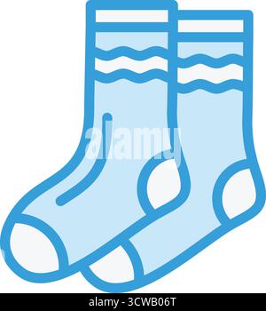 Illustrazione di progettazione dell'icona Vector SOCK Illustrazione Vettoriale