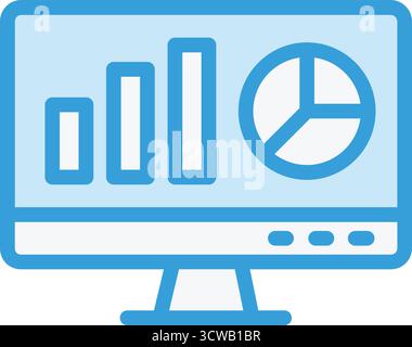 Illustrazione della progettazione dell'icona del vettore di analisi Web Illustrazione Vettoriale