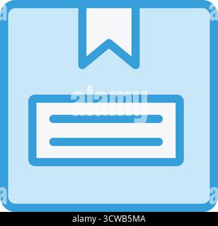 Illustrazione del progetto dell'icona Box Vector Illustrazione Vettoriale