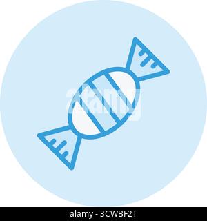 Illustrazione di progettazione dell'icona Candy Vector Illustrazione Vettoriale