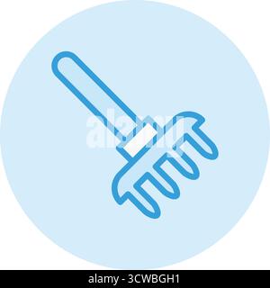 Illustrazione del design dell'icona del vettore Pitchfork Illustrazione Vettoriale