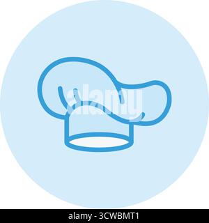 Illustrazione del design dell'icona Chef Hat Vector Illustrazione Vettoriale