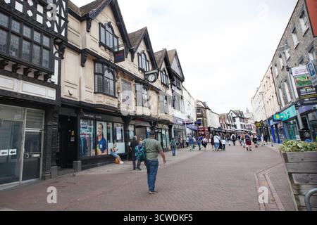 Negozi in Tavern Street a Ipswich, Suffolk, Regno Unito Foto Stock