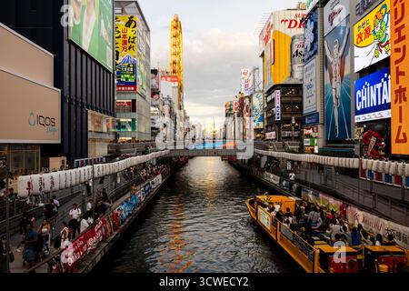Osaka, Giappone - 21 luglio 2025 : Dotonbori Foto Stock