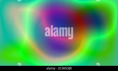 Sfondo abstract verde brillante e viola con perdita di luce Illustrazione Vettoriale