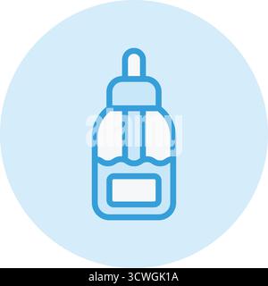 Illustrazione del design dell'icona del vettore dell'olio organico Illustrazione Vettoriale