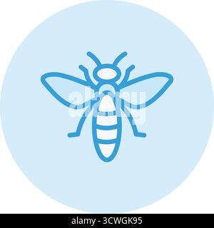 Illustrazione del disegno dell'icona del vettore di insetti Illustrazione Vettoriale