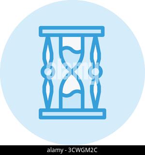 Illustrazione di progettazione dell'icona del vettore della clessidra Illustrazione Vettoriale