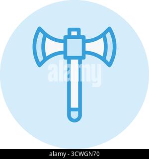 Illustrazione del disegno dell'icona del vettore asce Illustrazione Vettoriale