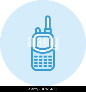 Illustrazione del design dell'icona del walkie talkie Vector Illustrazione Vettoriale