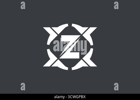 Design vettoriale del modello del logo Letter z moderno astratto Illustrazione Vettoriale