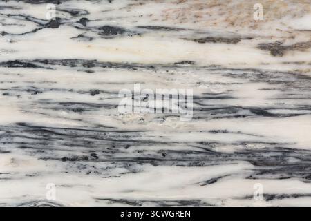 Nuova struttura in marmo con superficie elegante. Foto Stock