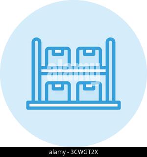 Illustrazione della progettazione dell'icona vettore rack Illustrazione Vettoriale