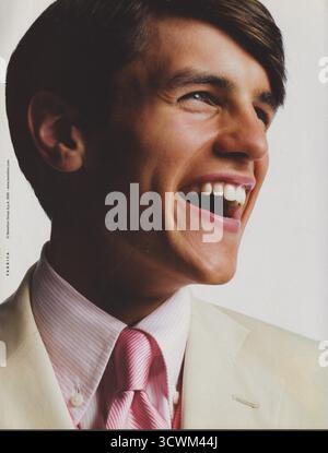 poster advertising United Colors of Benetton fashion house in paper magazine from 2006 year, advertisement, creative Benetton Group 2000s advert Foto Stock