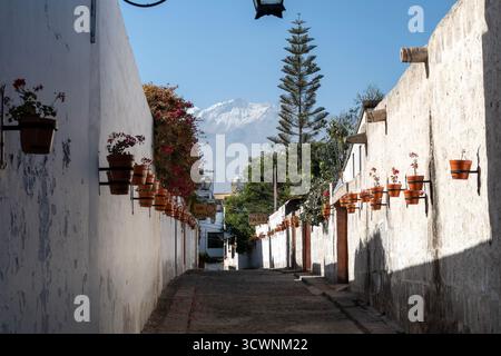 Arequipa in Perù: Il Mirador de Yanahuara Foto Stock