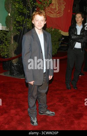 Rupert Grint alla prima di Harry Potter e la camera dei segreti. Mann Village Theatre, Westwood, 14 novembre 2002 Foto Stock
