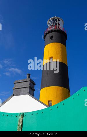 St. John's Point Lighthouse, Killough, County Down, Irlanda del Nord, Regno Unito Foto Stock