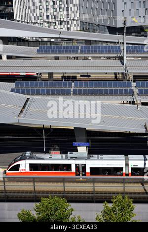 Stazione ferroviaria Vienna Hautbahnhof Austria Foto Stock