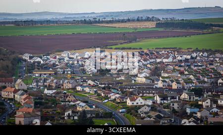 Vista aerea su Eyemouth, Scozia Foto Stock