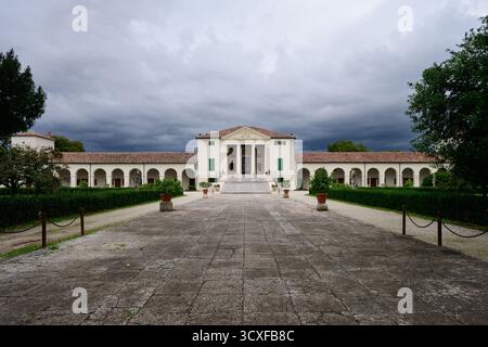 Villa Emo esterno progettato da Andrea Palladio a Fanzolo di Vedelago nel 1564. Foto Stock