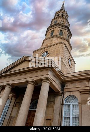 St. Philip's Church, nel centro di Charleston, South Carolina Foto Stock