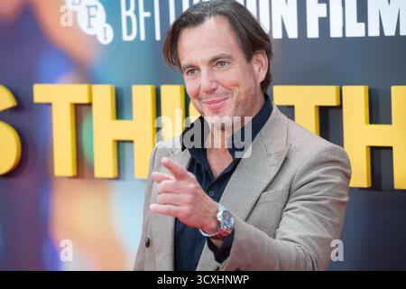 Londra, Regno Unito. 14 ottobre 2025. Nella foto: Arnett parteciperà al "Is This Thing On?" Headline Gala al 69° BFI London Film Festival alla Royal Festival Hall, Southbank. Credito: Justin ng/Alamy Live News Foto Stock