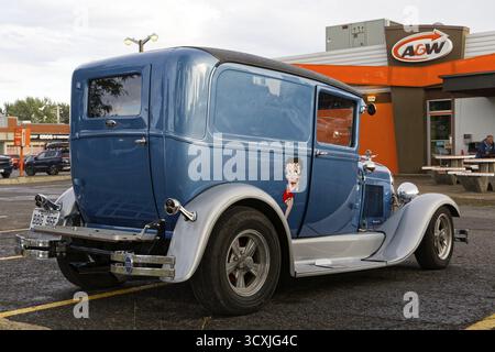 Automobile, auto d'epoca modificata, provincia del Quebec, Canada Foto Stock