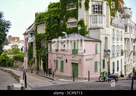 Ristorante la Maison Rose a Montmartre Parigi Francia 6 febbraio 2025 Foto Stock