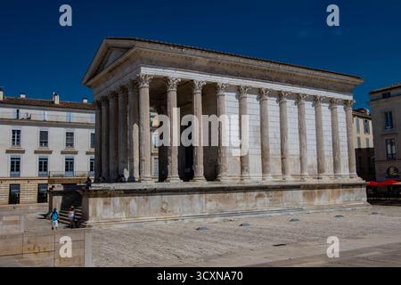 Square House a Nimes, Francia Foto Stock