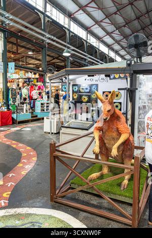 Sabato mattina ai Fremantle Markets (costruito nel 1897) a Fremantle 6160 (Walyalup) vicino a Perth, Australia Occidentale, WA, Australia Foto Stock