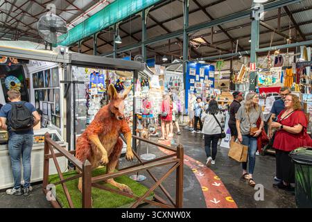 Sabato mattina ai Fremantle Markets (costruito nel 1897) a Fremantle 6160 (Walyalup) vicino a Perth, Australia Occidentale, WA, Australia Foto Stock