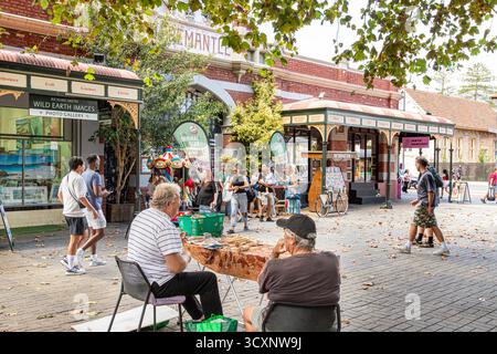 Sabato mattina ai Fremantle Markets (costruito nel 1897) a Fremantle 6160 (Walyalup) vicino a Perth, Australia Occidentale, WA, Australia Foto Stock