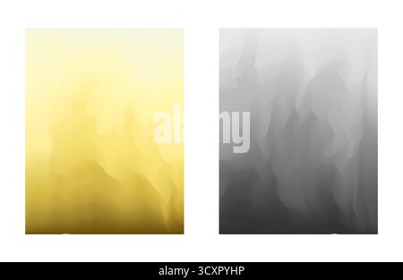 Sfondi gialli sfumati astratti e grigi Illustrazione Vettoriale