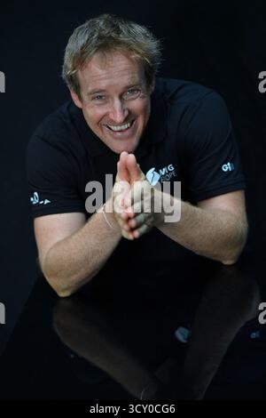 Le Havre, Francia. 16 ottobre 2025. Skipers MSIG EUROPE Conrad COLMAN in posa durante il TRANSAT CAFE L O il 16 ottobre 2025 a le Havre, Francia. Foto di Franck Castel/ABACAPRESS.COM credito: Abaca Press/Alamy Live News Foto Stock