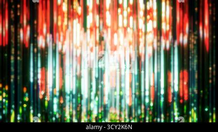 Strisce luminose colorate per creare uno sfondo bokeh astratto Foto Stock