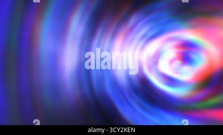 Vortice luminoso che ruota per creare una grafica di sfondo colorata Foto Stock