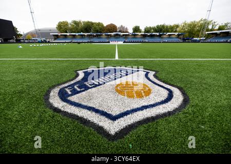 Eindhoven, Paesi Bassi. 17 ottobre 2025. EINDHOVEN, 17-10-2025, Jan Louwers Stadium, Dutch Keukenkampioendivisie football, stagione 2025/2026, partita tra FC Eindhoven e Vitesse, immagini dello stadio crediti: Pro Shots/Alamy Live News Foto Stock