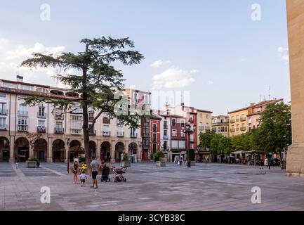 Plaza de la Constitución. Logroño. La Rioja. España Foto Stock