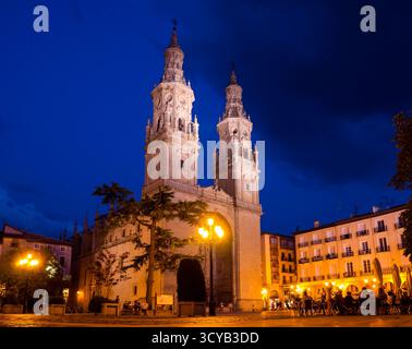 Concattedrale di Santa Maria della Redonda. Logroño. La Rioja. España Foto Stock
