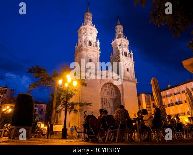 Concattedrale di Santa Maria della Redonda. Logroño. La Rioja. España Foto Stock