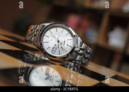 Orologio meccanico Seiko 5 Foto Stock