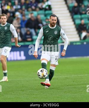Easter Road Stadium, Edimburgo.Scozia Regno Unito.18 ottobre 25 William Hill Scottish Premiership Match Hibernian vs Livingston crediti: eric mccowat/Alamy Live News Foto Stock