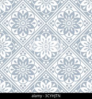Motivo floreale astratto monocromatico, colori pastello sfumati, illustrazione vettoriale senza cuciture Illustrazione Vettoriale