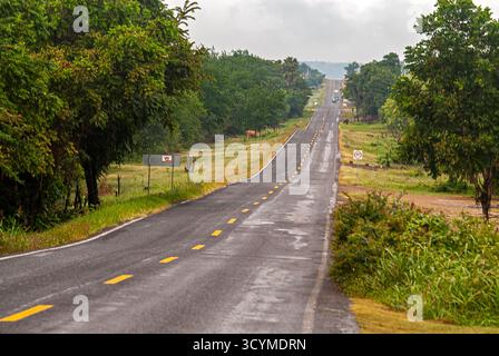 Le strade di Sierra Gorda, Querétaro, Messico Foto Stock