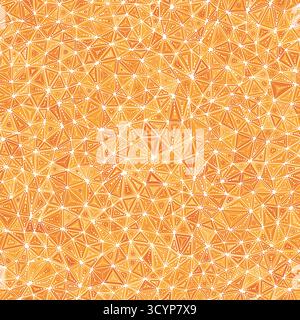 Sfondo modello astratto. Triangoli di piccole dimensioni. Triangoli interni ripetuti multipli. Stile colorato monotono. Modello ripetibile. Illustrazione Vettoriale