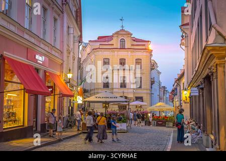 Straßenszene, Altbau am Suurgildi Plats, Altstadt, Tallinn, Estland *** scena di strada, vecchio edificio sui Suurgildi Plats, città Vecchia, Tallinn, Estonia Foto Stock